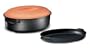 Berndes Terra Cotta 15-by-9-1/4-Inch Oval Roast Pan with Clay Lid and Oval Bake Dish