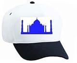 White Cap with taj mahal , silhouette, landmark, india, palace, monument