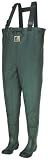 Hodgman Bantam Weight 2-ply Nylon / Rubber Chest Waders w/ Cleated Soles Green