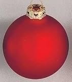 Review Roman  / Set of 20 Matte Burgundy Glass Ball Christmas Ornaments 1.25