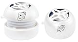 GSI Super Quality Mini Hamburger Capsule Speaker - for iPod/MP3/MP4/Computer/Laptop/Notebook/Audio/Gaming-Devices/PDA - White