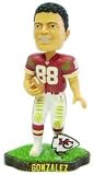 KANSAS CITY CHIEFS TONY GONZALEZ GAME WORN BOBBLEHEAD