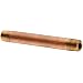 Red Brass Seamless Pipe Fitting, Nipple, Schedule 80, NPT Male
