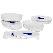 CorningWare Pop-Ins 8-Piece Oval Bake and Serve Set