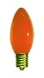 7 Watt Ceramic Orange C9 Light Bulb / Intermediate Base / Incandescent Christmas Light Bulb / Holiday Light Bulb