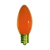 7 Watt Ceramic Orange C9 Light Bulb / Intermediate Base / Incandescent Christmas Light Bulb / Holiday Light Bulb