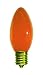 7 Watt Ceramic Orange C9 Light Bulb / Intermediate Base / Incandescent Christmas Light Bulb / Holiday Light Bulb