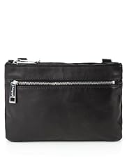 Autograph Leather Double Zipped Cross Body Bag