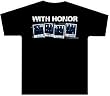 WITH HONOR - Polaroids - Black T-shirt