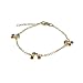 Eve's Addiction Children's Designer Style Gold Enamel Cherry Charm Bracelet