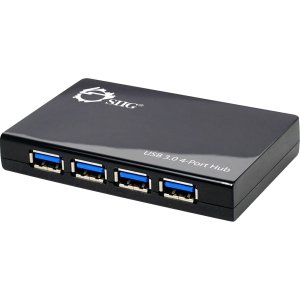 SIIG 4-port USB Hub. 4PORT USB 3.0 HUB UP TO 5GB/S W/ POWER ADAPTER USBCON. 4 x 9-pin Type A Female USB 3.0 USB Downstream, 1 x 9-pin Micro USB - Type B Female USB 3.0 USB Upstream - External