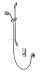 Aqualisa Visage digital pumped shower concealed with adjustable head AQVSDCA01G
