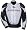 TOURMASTER/CORTECH HRX 2 MOTORCYCLE JACKET WHT/BLK SIZE:XLG