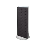 Azar 223022-BLK Non-Revolving Base Solid Pegboard Counter Unit, 8-Inch Weight by 20-Inch Height on 9-Inch, Black
