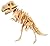 LightningStore Wooden Dinosaur Apatosaurus Triceratops Tyrannosaurus Rex Stegosaurus Velociraptor 3D Jigsaw Puzzle for Kids and Children - Educational Toy to Maximize Learning - Excellent Gift Idea