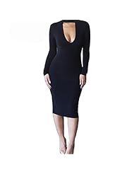 Sexy Long Sleeves Cotton Bandage Dress/Bodycon Dress/Club Dress/Party Dress 