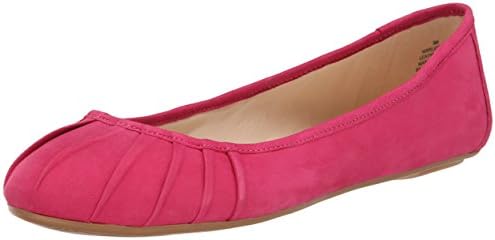 Nine West Women's Blustery Nubuck Ballet Flat, Pink, 7 M US