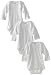 Gerber Unisex-Baby Newborn 3 Pack Longsleeve Onesie, White, 12 Months