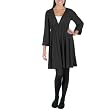 Juniors' Xhilaration&reg; Bishop Sleeve Dress - Ebony