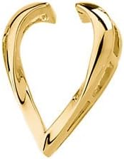 14K White Gold, Pendant Enhancer