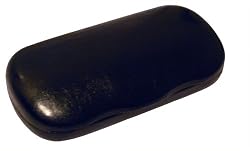Leather-Like Style Eyeglass Case for Medium to Large Frames (Black)