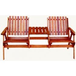 Double Chair (Selected Hardwood) (32 x 27 x 60)