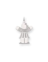 14k White Gold Kid Charm Cyber Monday Special
