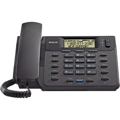 RCA ViSys 25201RE1 Corded 2-Line Speakerphone with CID (Black)