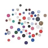Assorted Craft Buttons, 1 Lb, Assorted Colors (PAC25100)
