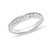 1/2 Ct. Princess Cut White Diamond Wedding Band in 14K White Gold