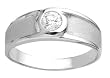 0.15Ct. 14K. White Gold Round Diamond Promise Ring