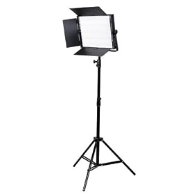 Fancierstudio 1200 LED Light Panel With Dimmer Switch And Heavy Duty Stand Video Light Kit Litepanel By Fancierstudio CN1200 Kit
