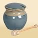 Kitchen & Housewares : Honey Jar - Light Blue