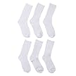 Merona&reg; Crew Socks 6 pk White 9-11