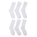 Merona&reg; Crew Socks 6 pk White 9-11