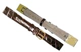 deBeer handcrafted in France, Gen Croco Open Ended band with a soft hypo-allergenic nu-buck lining, Brown, Size 10 MM