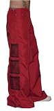 Ghast 32 Fat Bottom Raver Pants (Red), Wide Leg Rave Pants, Dance Team Pants