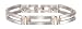 Sabona Men's Executive Crossbar Duet Magnetic Bracelet, Size XL
