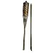 Lot of 4 - The Full Size Bamboo Tiki Torch Night Lighter