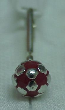 12pcs of Pewter Soccer Ball Zipper Pull - Red (Brand New) reviews