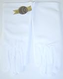 G1025, Short White Nylon Wedding Gloved for Women and Teens