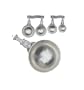 Tin Woodsman Pewter Measuring Cups & Display Post Gift Set - Fish