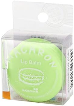 Makeup Round Candy Color Moisturizing Macaron Lip Balm Natural Plant Sphere Lip Gloss Lipstick Fruit Embellish Lip (green)