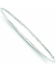 Genuine 14K Yellow Gold White Gold 2mm Diamond Cut Slip-On Bangle 1 Gram Of Gold 100% Satisfaction Guaranteed.