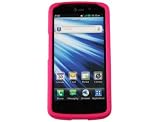 Snap On Rubberized Plastic Phone Protector Case Cover Hot Pink For LG Nitro HD