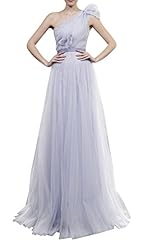 A-line Fall Empire   Waistline Tulle One Shoulder Evening Dress/Bridesmaid Dress 