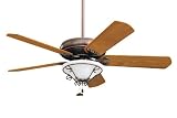 Emerson Ceiling Fans CF4500BC Crown Fan - Copper Uplight 50" w B52MO Blades and LK31BC Light