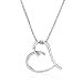 Sterling Silver & Diamond Heart Pendant with 18 Box Chain