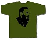 Price Busters - Fidel Castro Adult T-Shirt, Size: Large, Color: Army Green