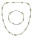 Peridot jewelry set, 'Elegance' 16" L
